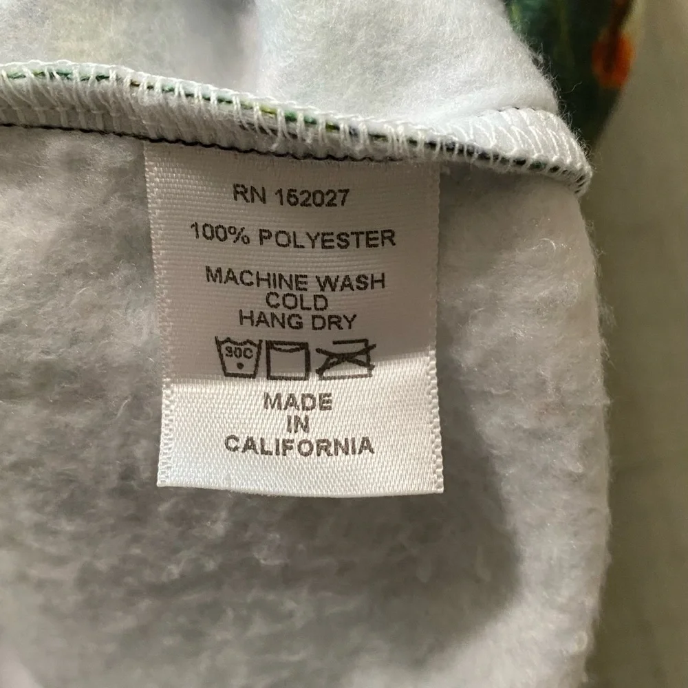 NWOT Adult sloth and lush jungle setting zip up hoodie - Picture 2 of 9